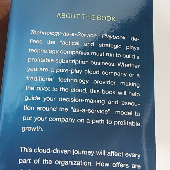 Technology as a Service Playbook by Thomas Lah and JB Wood Hardback Book - Picture 13 of 16